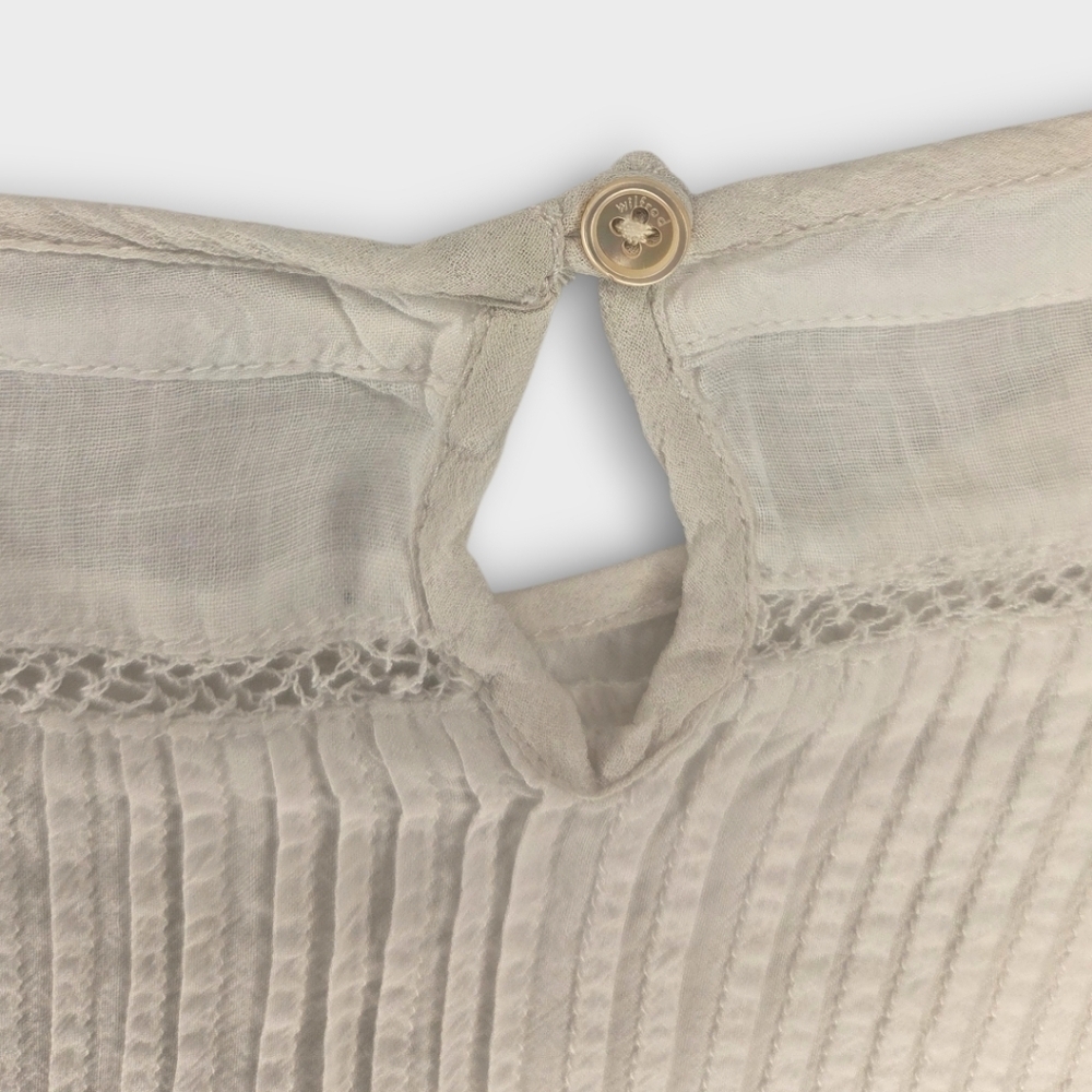Wilfred Ivory Peasant-Style Blouse - Small - Picture 6 of 8